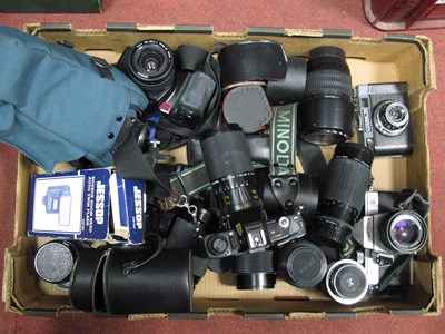 Lot 1060 - Camera Lenses- Sigma F=80-200mm, Hoya 52mm...