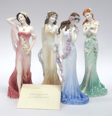 Lot 1316 - Four Coalport Porcelain Limited Edition...