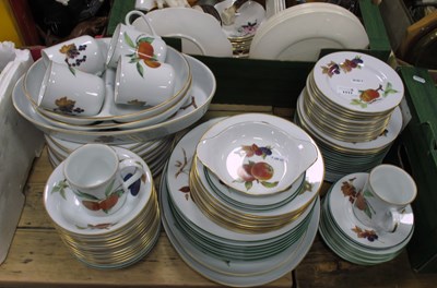Lot 1117 - A Large Collection of Royal Worcester 'Evesham'...