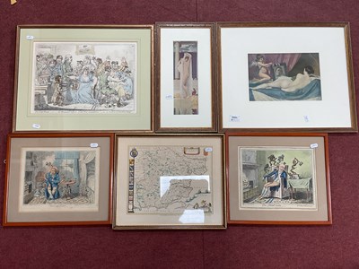 Lot 1554 - XIX Century Satirical Medical Prints - The...