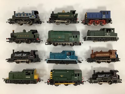 Lot 787 - Twelve 00 gauge shunting locomotives by Hornby,...