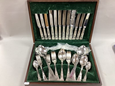 Lot 188 - A Six Setting Canteen of Plated Cutlery,...