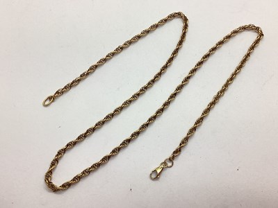 Lot 82 - A Fancy Ropetwist Chain, 52.5cm long,...
