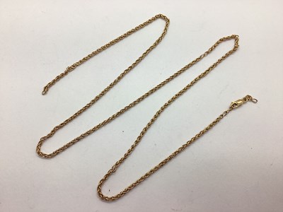 Lot 81 - A Fancy Ropetwist Chain, approx 67cm long,...