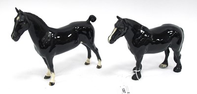 Lot 1287 - Beswick 'Ch. Black Magic', 19cm high and 'Dale'...