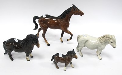 Lot 1241 - Beswick Prancing Brown Horse, 20cm high,...