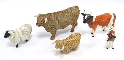 Lot 1277 - Beswick Ch. Ickham Bessie 198? Ayeshire Cow &...