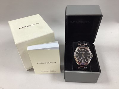 Lot 252 - Emporio Armani; A Gent's Wristwatch, the...