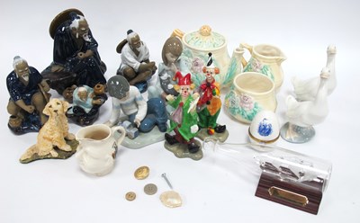Lot 1296 - Avon Three Piece Tea Service, Chinese figures,...