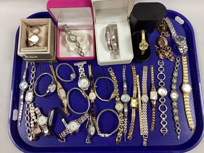 Lot 211 - A Collection of Ladies Wristwatches, to...