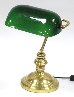 Lot 1195A - Bankers Desk Lamp, 36cm tall. Untested.