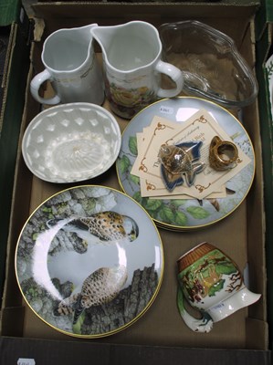 Lot 1022 - Ceramics: twelve Franklin Porcelain “The Wild...