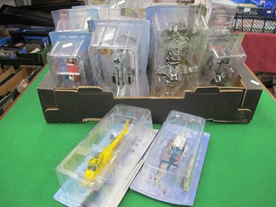 Lot 361 - Seventeen plastic model helicopters by Amercom,...