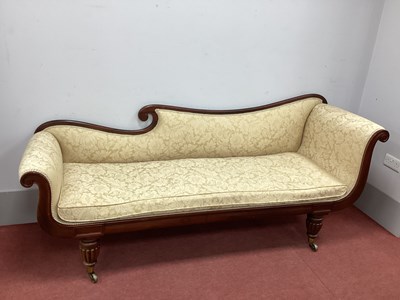 Lot 1585 - A XIX Century Rosewood Chaise Longue, with...