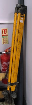 Lot 1166 - An Industrial Adjustable Surveyor's Tripod,...