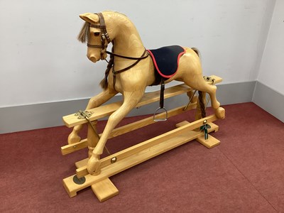Lot 1553 - A XIX Century Style Rocking Horse Handmade by...