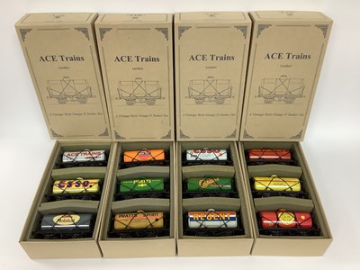 Lot 807 - Twelve Ace Trains 'O' Gauge/7mm Tank Wagons in...