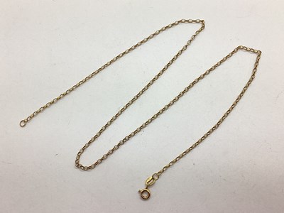 Lot 65 - A Fine Belcher Link Chain, stamped "375",...