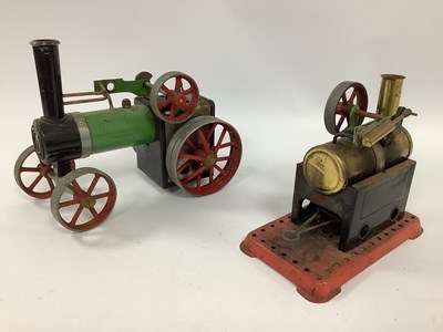 Lot 844 - A Mamod Stationary Steam Engine with Burner,...