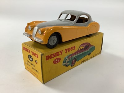 Lot 969 - Original Dinky toys No 157 Jaguar XK120 Coupe,...