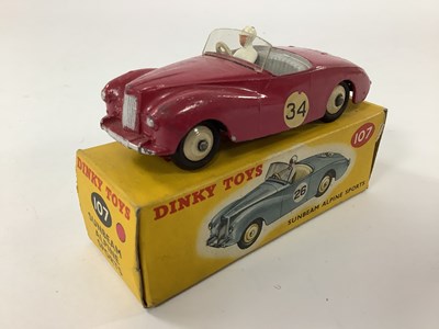 Lot 961 - Original Dinky 107 Sunbeam Alpine Sports,...