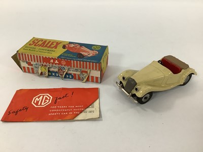 Lot 945 - A Tinplate Scalex MG TF Cream, Push 'N' Go...