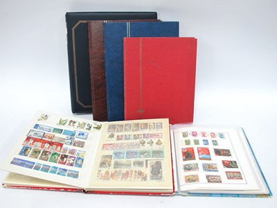 Lot 1417 - Six albums of mixed world stamps, including...