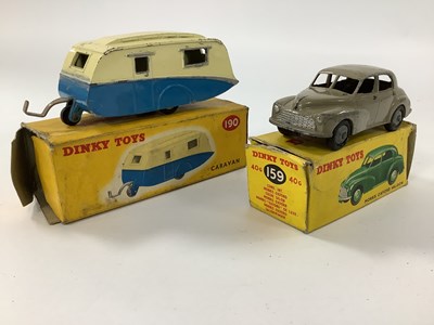 Lot 962 - Two Original Dinky Toys No 190 Caravan and No...