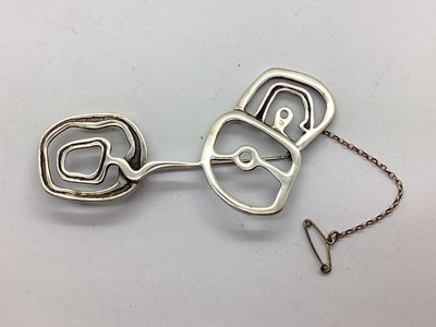Lot 153 - A Large Abstract Brooch, of openwork design,...
