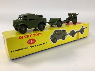 Lot 974 - Dinky Toys No 697 25 - Pounder Field Gun Set,...
