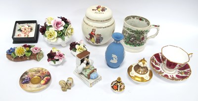 Lot 1208 - Radnor and Other Posies, XIX Century frog mug,...