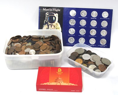 Lot 1341 - Large Collection Of World Coinage, includes GB...