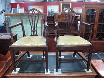 Lot 1527 - A Pair of Late XVIII Century Mahogany Open...