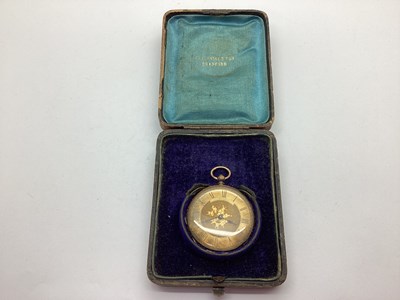 Lot 286 - A XIX Century Openface Fob Watch, the foliate...