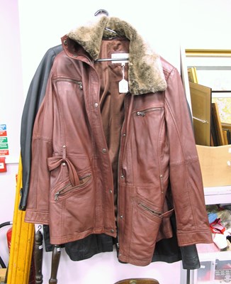Lot 1163 - Lakeland Leather Jacket, size 18. Chinese...