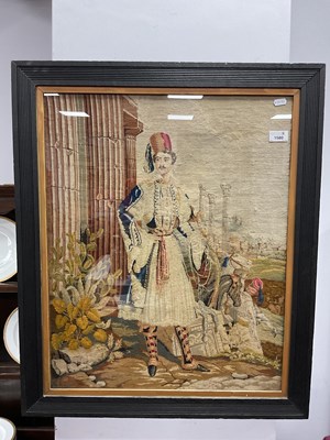 Lot 1580 - XIX Century Embroidery Possibly Lord Byron &...