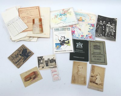 Lot 1457 - Paper ephemera, including receipts,...
