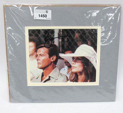 Lot 1450 - James Bond, Roger Moore Autograph, black pen...