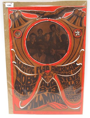 Lot 1393 - Psychedelica Music Poster Electric Flag, Moby,...