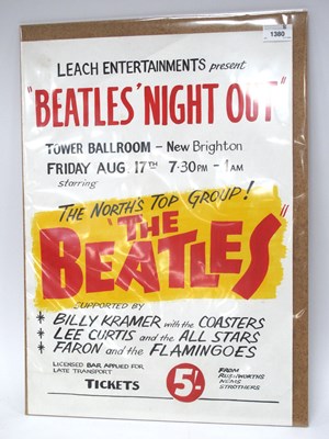Lot 1380 - The Beatles, 'Beatles Night Out' Hand Painted...