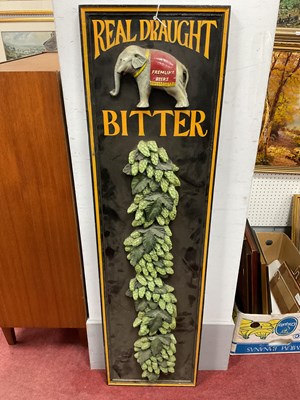 Lot 1557 - Advertising Real Draught Bitter, featuring an...