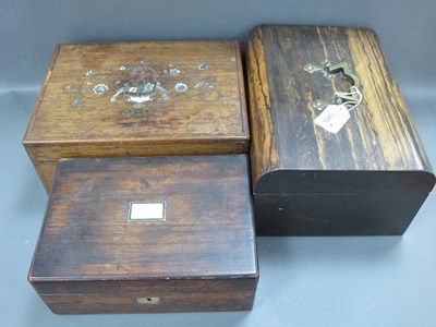 Lot 1263 - A Mid Victorian Coromandel Sewing Box, the...