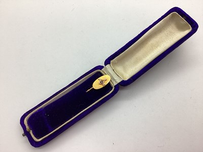 Lot 288 - Masonic Interest; A Gent's Stick Pin, the oval...