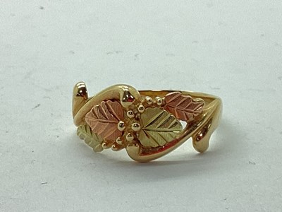 Lot 56 - QVC; A Black Hills Gold Style Grapes and Leaf...