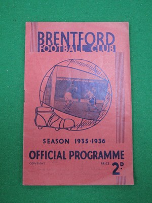 Lot 738 - 1935-6 Brentford v. Sheffield Wednesday...