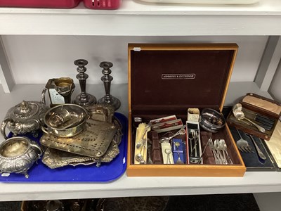 Lot 199 - A Selection of Plated Ware, including a...