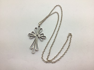 Lot 168 - Jack Spencer; A Large Hallmarked Silver Cross...