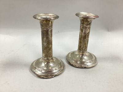 Lot 5 - A Pair of Hallmarked Silver Candlesticks,...