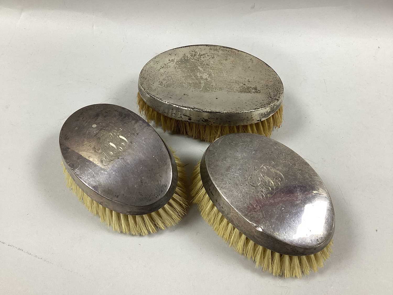 Lot 4 - A Pair of Hallmarked Silver Backed Brushes,...