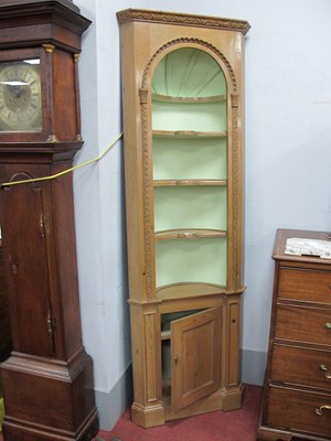 Lot 1579 - A Pair of George III Style Corner Cupboards,...